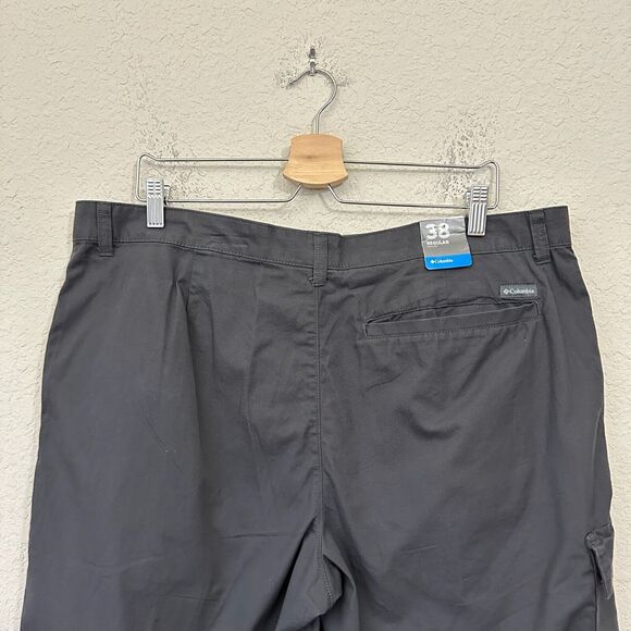 COLUMBIA Red Bluff Cargo Shorts Gray Omni-Shade Cotton Outdoor NWT - Picture 5 of 11